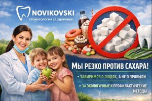 Человекоцентричный подход в стоматологии: почему клиника NOVIKOVSKI выступает против сахара
