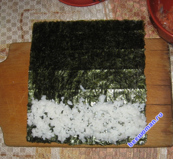 Cooking sushi (rolls) at home