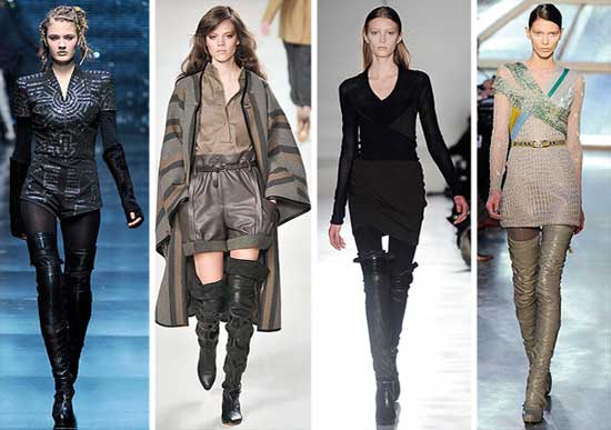 over the knee boots in fashion
