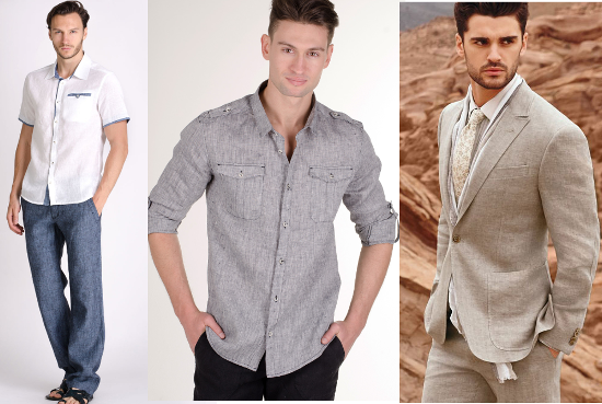 men&#39;s linen clothing